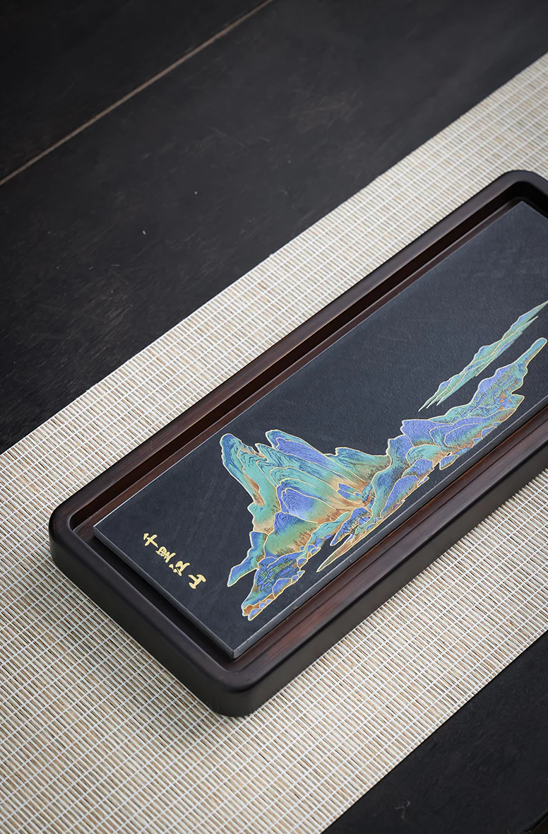 "One Thousand Li of Mountains and Rivers" Stone Tea Table - Image 4