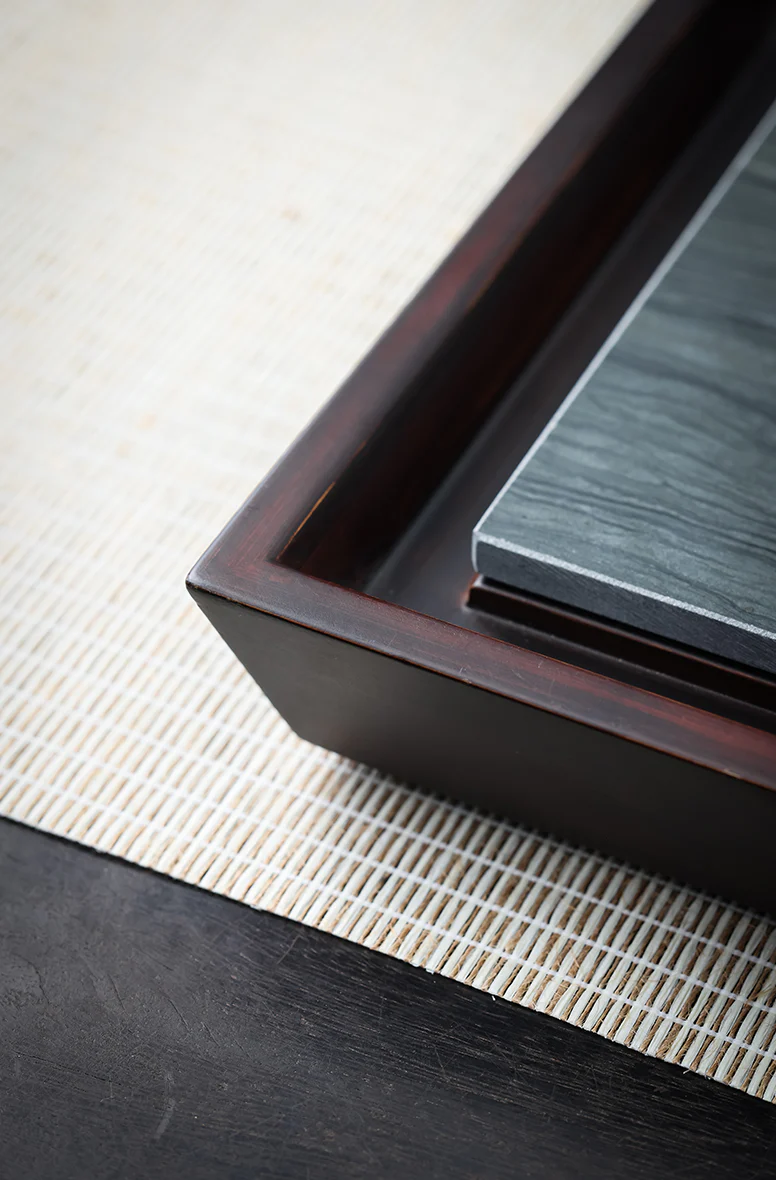 Bluestone "Qing Shi" Polished Stone Tea Table - Image 5