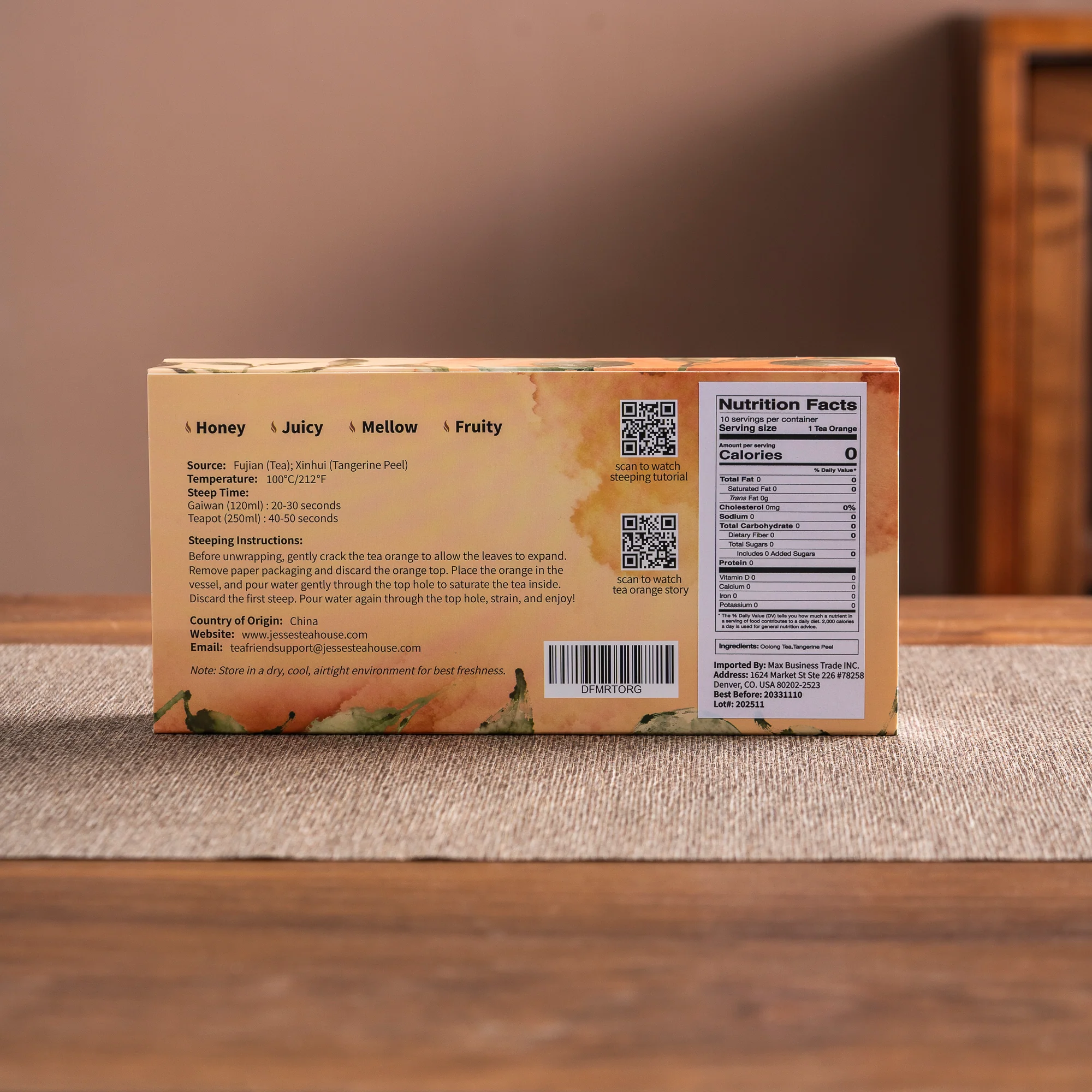 Eastern Beauty Oolong Tea Oranges (Jesse’s Tea Orange Series) - Image 5