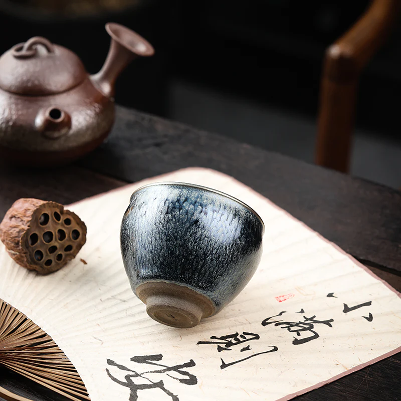 Jianzhan "Hundred Flowers" Tea Cup - Image 11