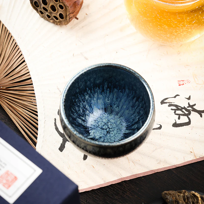 Jianzhan "Hundred Flowers" Tea Cup - Image 12