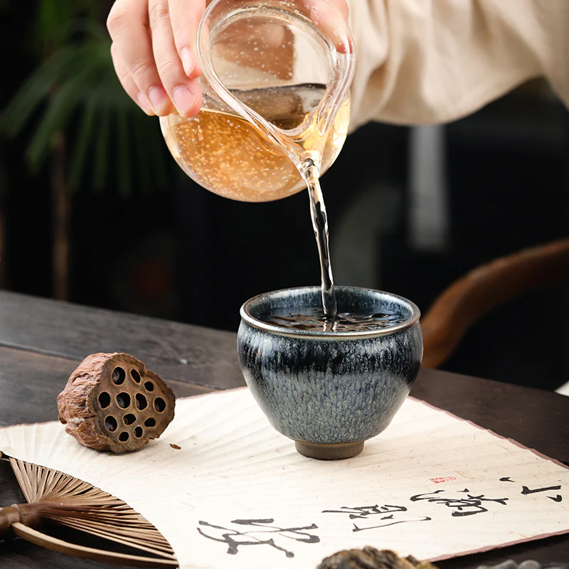 Jianzhan "Hundred Flowers" Tea Cup - Image 5