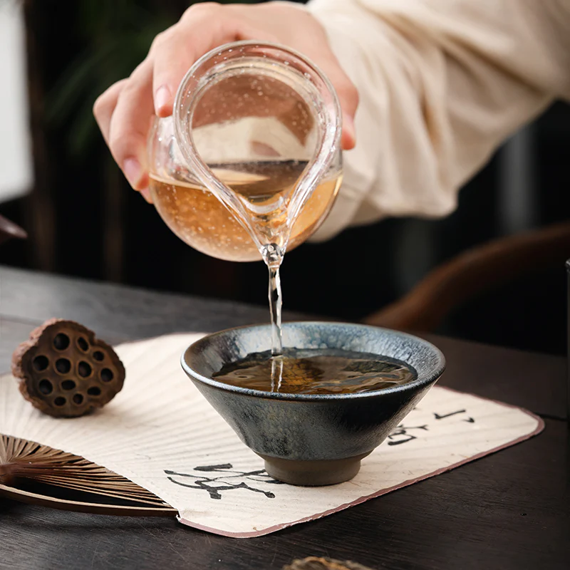 Jianzhan "Hundred Flowers" Tea Cup - Image 7