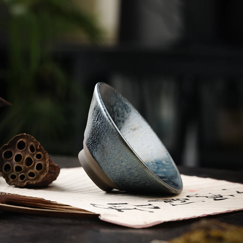 Jianzhan "Hundred Flowers" Tea Cup - Image 8