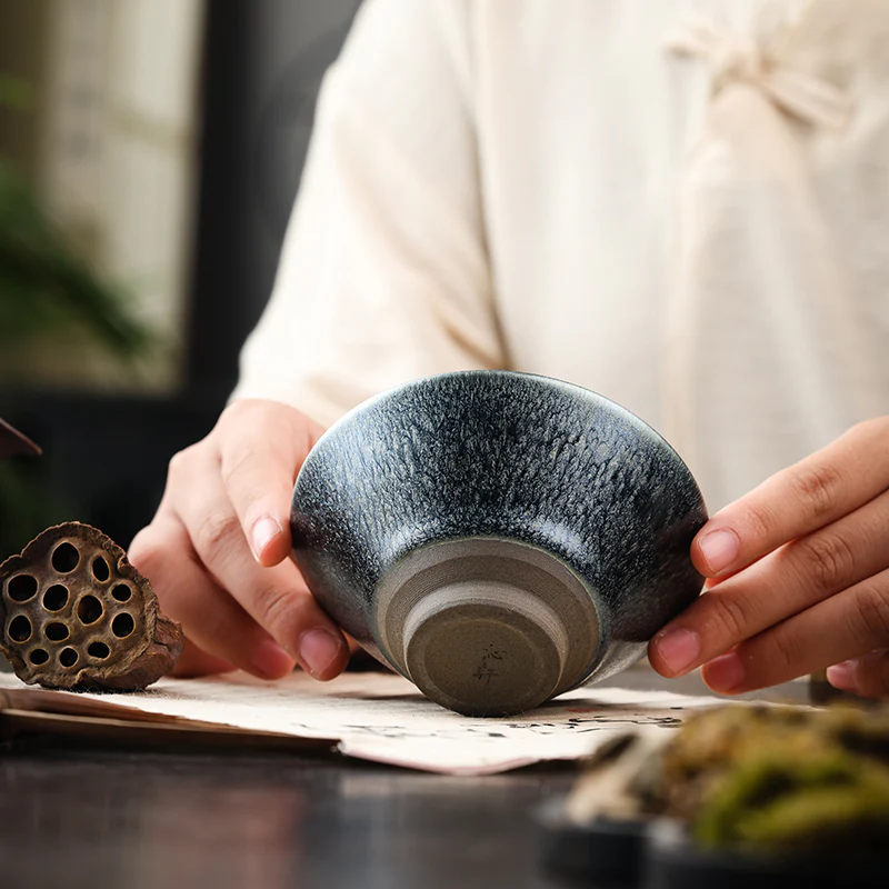Jianzhan "Hundred Flowers" Tea Cup - Image 9