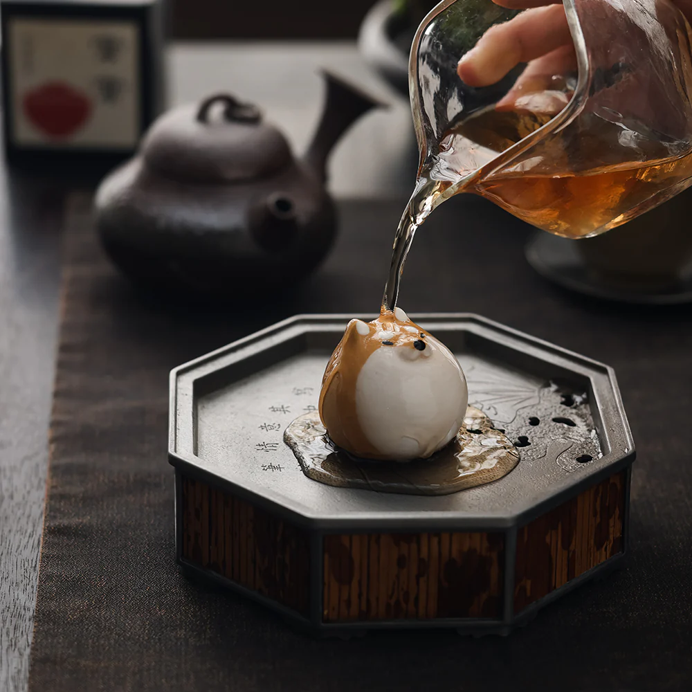 Round Shiba Inu Tea Pet - Image 4