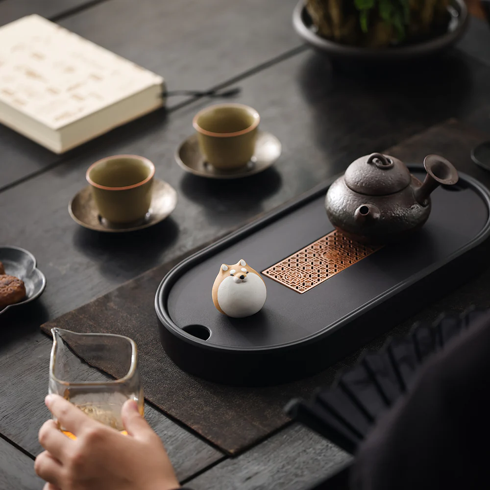 Round Shiba Inu Tea Pet - Image 5