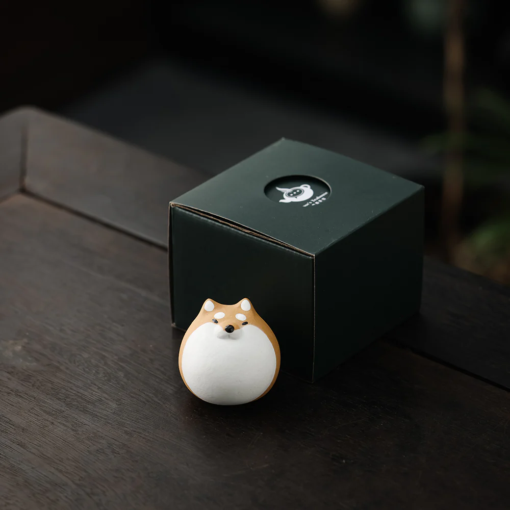 Round Shiba Inu Tea Pet - Image 6