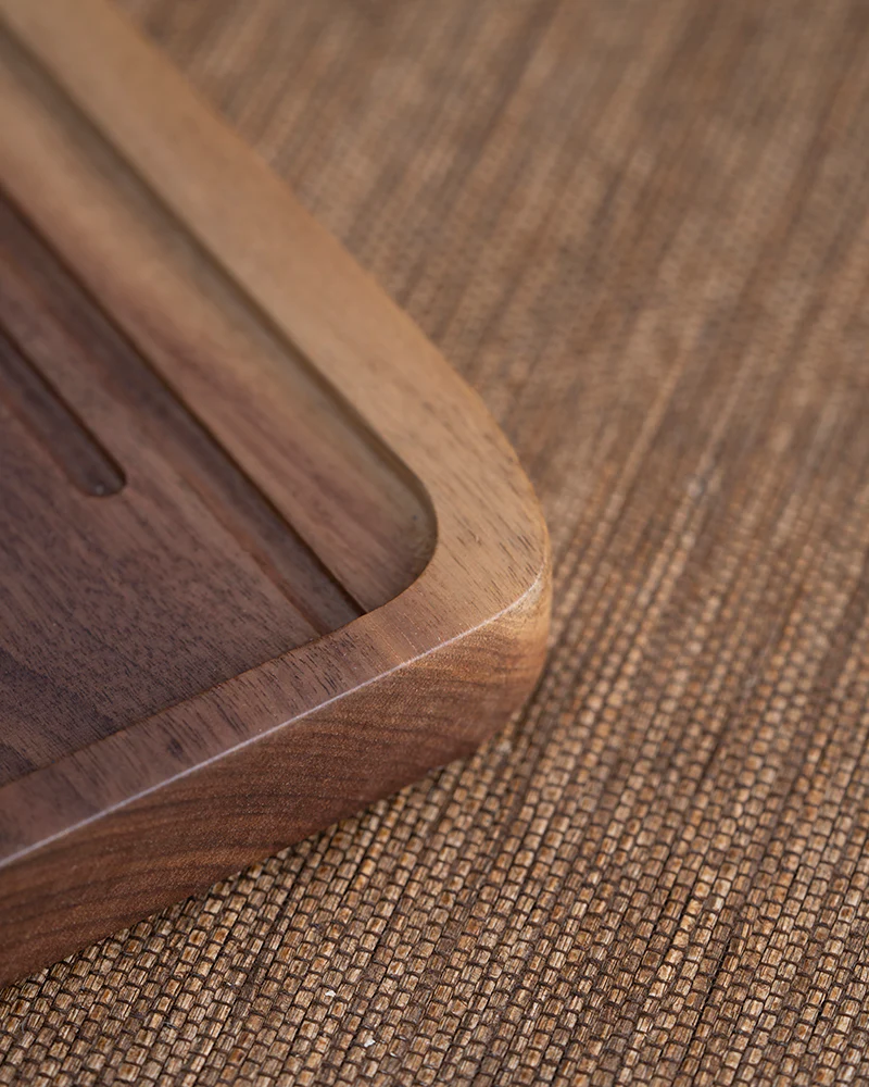 Three Peaks Wood and Resin Tea Table - Image 7