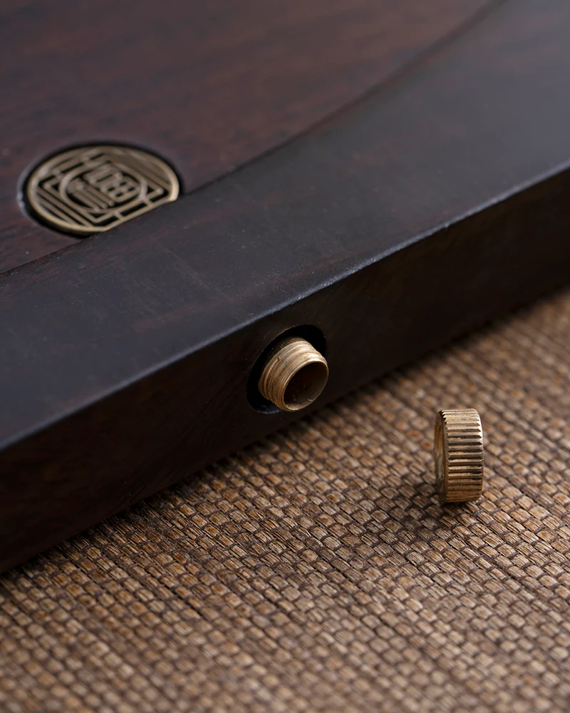 Half-Moon Wood & Resin Tea Table - Image 11